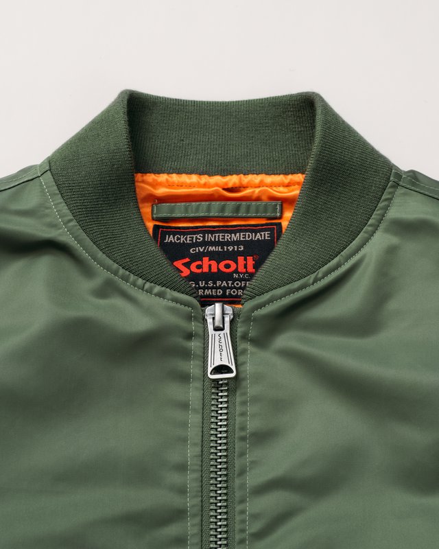 Schott NYC Lightweight Nylon MA-1 Jacket – The QG