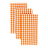 The Pre Folded Pocket Square in Oriole Orange Plaid