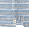 Duck Head Woodruff Stripe Linen Cotton Oxford Shirt Lure Blue