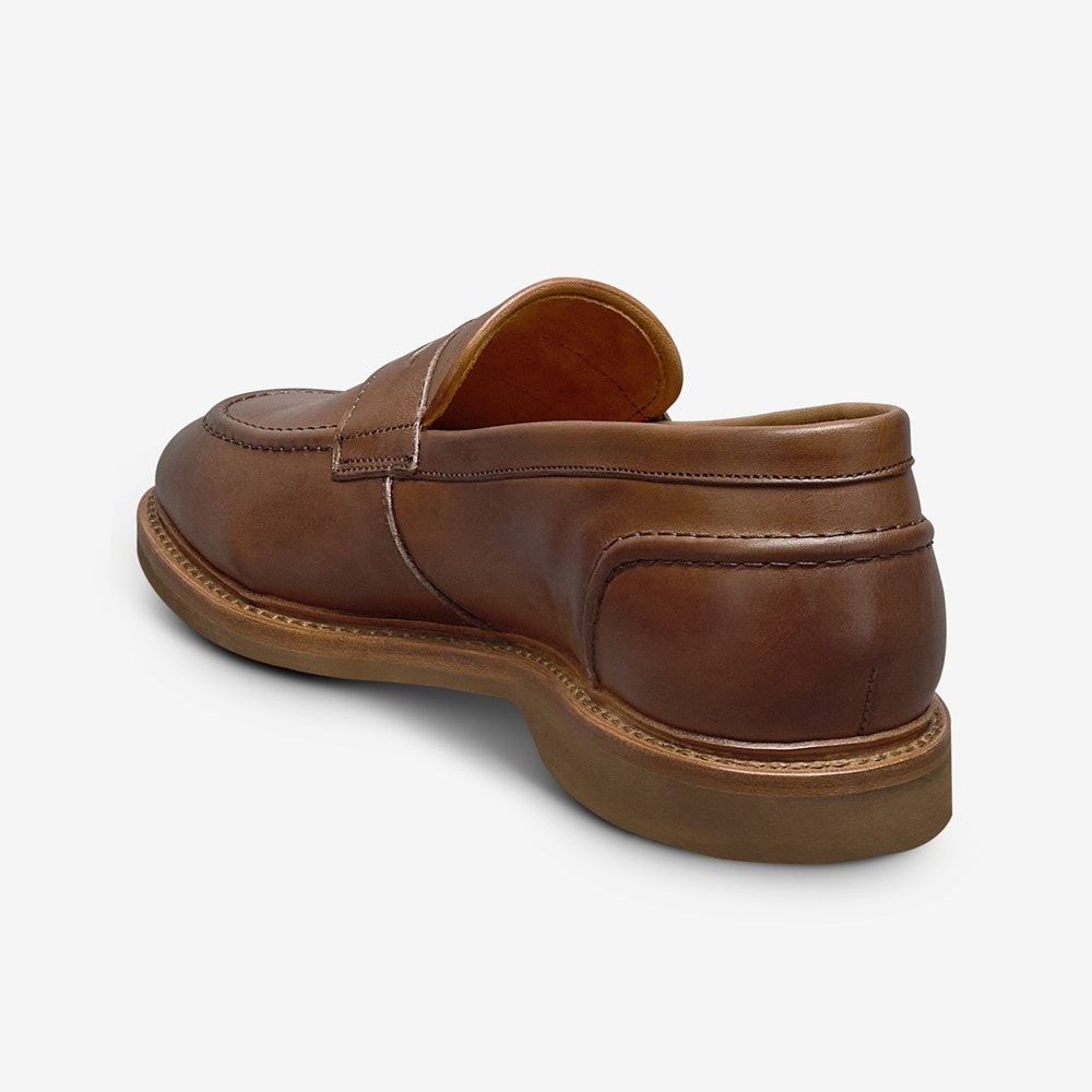Allen Edmonds Mens Size 9.5 EEE Xtra Wide EUC Randolph Tan Leather Penny Loafers Allen Edmonds Randolph 2.0 Penny Loafer (Chili Leather  main image 2