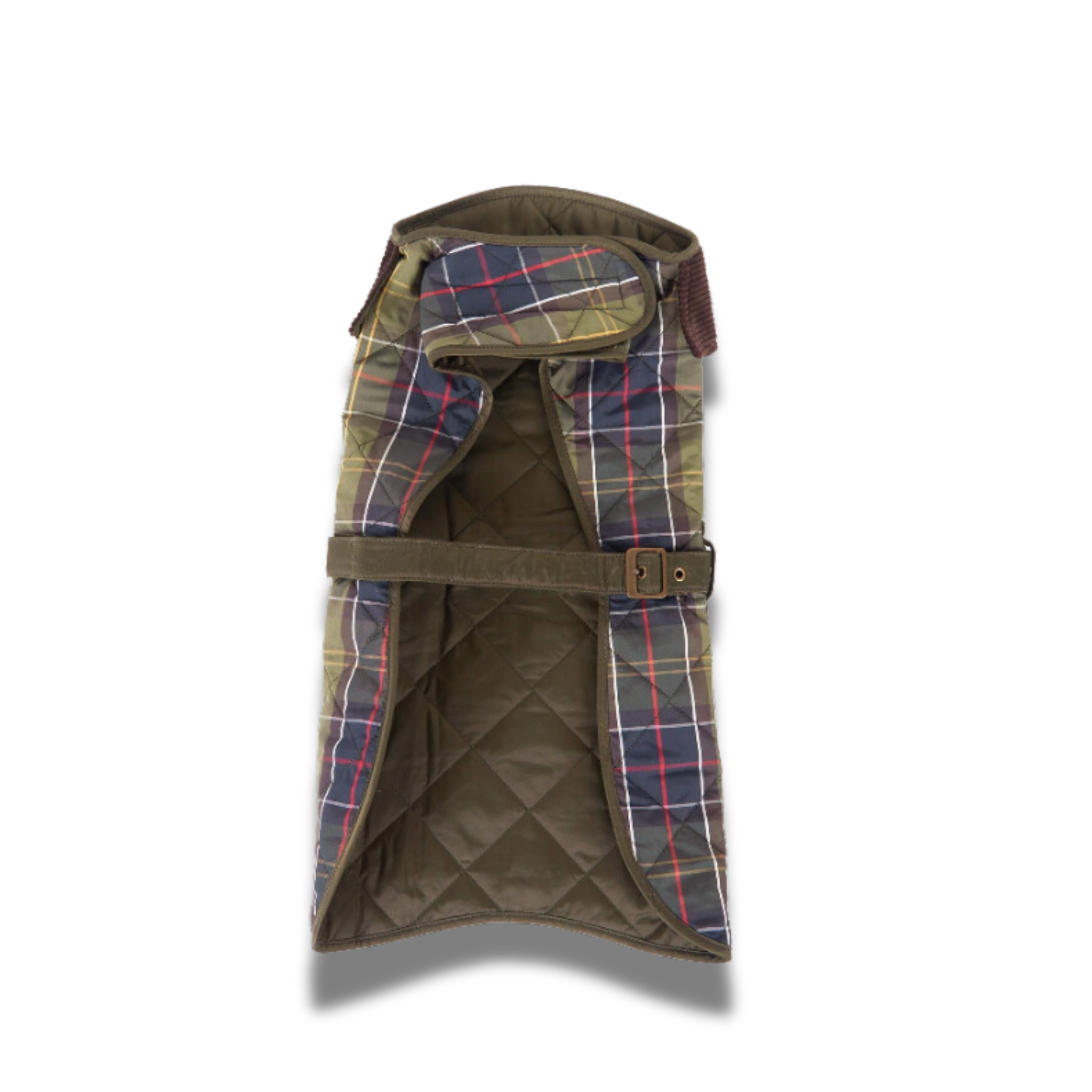 Barbour tartan dog coat online
