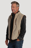 True Grit Herringbone Fleece Zip Vest