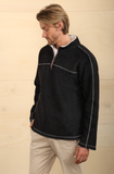 True Grit Melange 1/4 Zip Sherpa Pullover