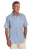 True Grit Washed Melange Linen Solid Shirt