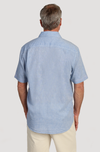True Grit Washed Melange Linen Solid Shirt