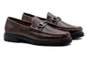 Martin Dingman Addison Lug Pebble Grain Horse Bit Loafers