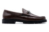 Martin Dingman Addison Lug Pebble Grain Horse Bit Loafers