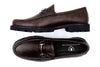 Martin Dingman Addison Lug Pebble Grain Horse Bit Loafers