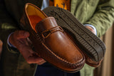 Martin Dingman Bermuda Glove Leather Braided Bit Loafers
