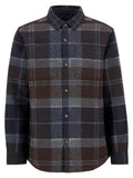 Barbour Chapter Check Overshirt Midnight Oak Tartan