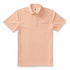 Duck Head's Summerford Stripe Performance Polo in Oriole Orange