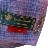 The QG Pink/Blue Wool/Silk/Linen Spring Sportcoat