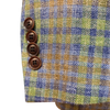 The QG Green Mulit-Color Check Wool/Linen/Silk Spring Sportcoat