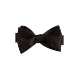 Black Satin Self-Tie Bow Tie David Donahue