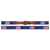 American Flag Needlepoint Belt by Smathers & Branson