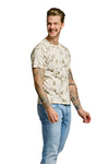 Easy Mondays Printed Floral Crew Neck T-Shirt
