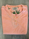 True Grit Bowery Burnout Short-Sleeve Slit Tee in 2 Colors