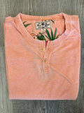 True Grit Bowery Burnout Short-Sleeve Slit Tee in 2 Colors