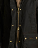 Barbour Icons Tartan Collar Modern Beadnell Waxed Jacket
