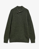 Barbour Essentials Fleck Wool Shawl Neck Jumper