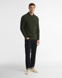 Barbour Essentials Fleck Wool Shawl Neck Jumper