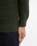 Barbour Essentials Fleck Wool Shawl Neck Jumper