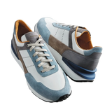 Magnanni Bravo Sneaker White & Sky Blue