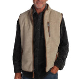 True Grit Herringbone Fleece Zip Vest