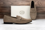 G Brown Hudson Penny Suede in Taupe