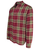 Schott NYC Plaid Cotton Flannel Shirt in 3 Color Ways