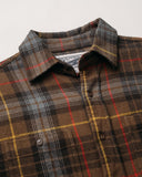 Schott NYC Plaid Cotton Flannel Shirt in 3 Color Ways