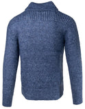 Schott NYC Mid-weight Tri Blend Shawl Collar Sweater