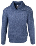 Schott NYC Mid-weight Tri Blend Shawl Collar Sweater