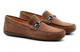 Martin Dingman Bermuda Nubuck Horse Bit Loafers