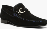 Donald Pliner Dacio Bit Loafer Black Suede