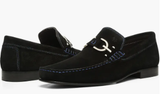 Donald Pliner Dacio Bit Loafer Black Suede