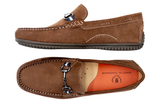 Martin Dingman Bermuda Nubuck Horse Bit Loafers