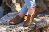 Martin Dingman Bermuda Nubuck Horse Bit Loafers