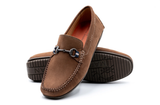 Martin Dingman Bermuda Nubuck Horse Bit Loafers