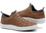 Martin Dingman Cameron Pebble Grain Sneakers in Old Saddle