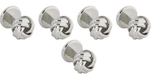 Silver Knots Stud Set