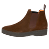 Chocolate Adam Suede Chelsea Boot by Sanders - Chocolate Suede LAST PAIR