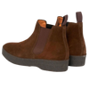 Chocolate Adam Suede Chelsea Boot by Sanders - Chocolate Suede LAST PAIR