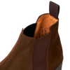 Chocolate Adam Suede Chelsea Boot by Sanders - Chocolate Suede LAST PAIR