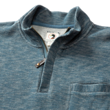 Duckhead Woolvine 1/4 Zip Pullover - Orion Blue
