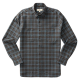 Duckhead Westover Plaid Cotton Quilted Sport Shirt - Stormy Blue