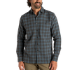 Duckhead Westover Plaid Cotton Quilted Sport Shirt - Stormy Blue