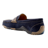 Martin Dingman Bill Water Repellent Suede Leather Penny Loafers - Blue