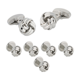 Silver Knots Stud Set