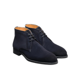 Harvy Navy Suede Chukka Boot by Magnanni